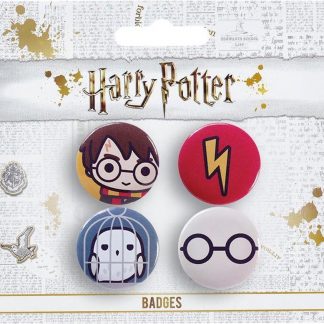 Harry Potter Hewdig Button 4-pack