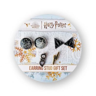 Harry Potter Oorbellen set knopjes Hogwarts Deathly Hallows