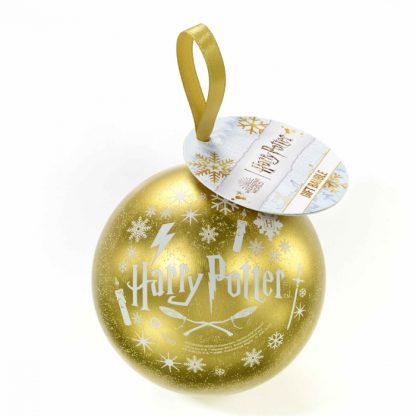Harry Potter Gouden kerstbal met Deathly Hallows sleutelhanger